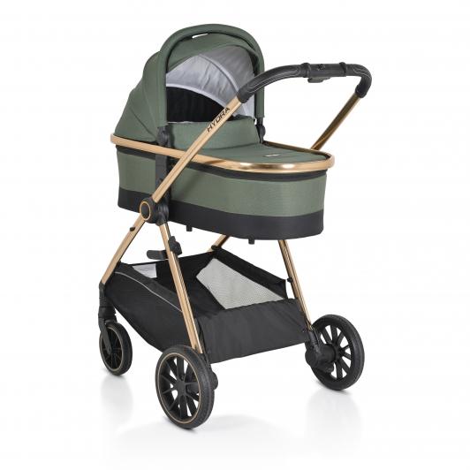 Hydra kolica 3u1 čvrsta korpa green