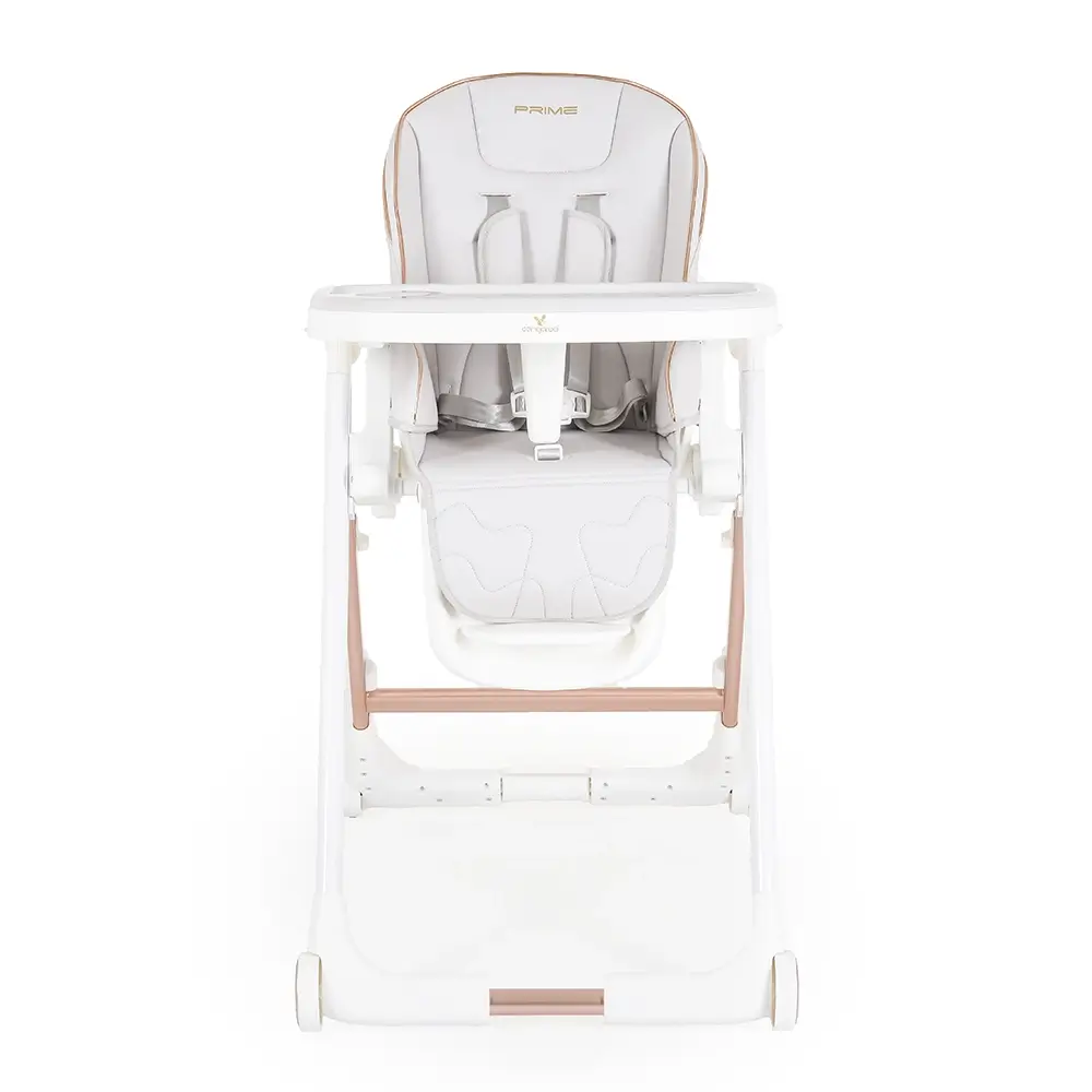 Stolica za hranjenje Prime Light Grey prednja strana