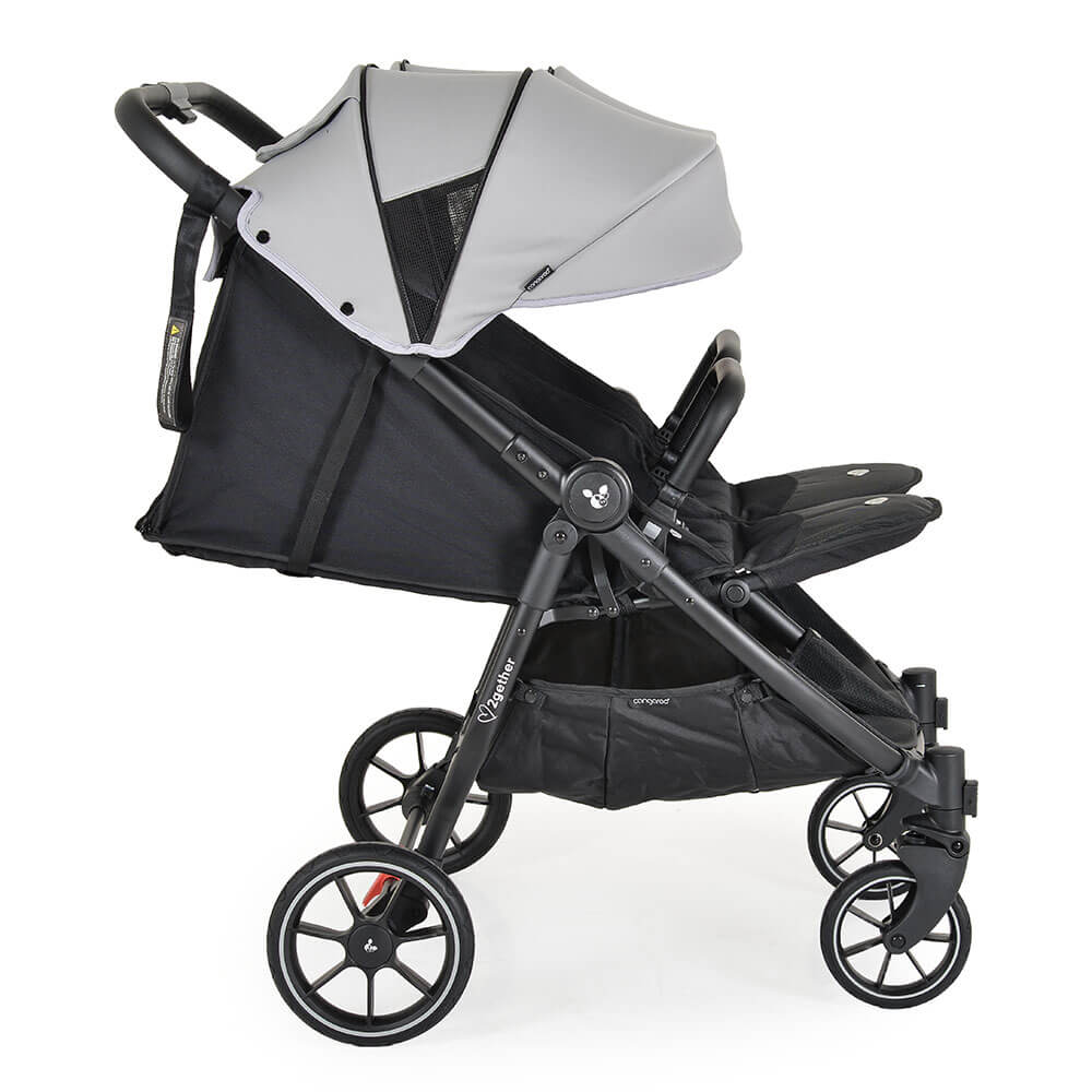 Kolica za blizance 2Gether – Ultimate Grey - Slika 6