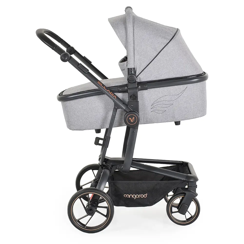 Kolica za bebe Ellada 3u1 iSize – Grey - Slika 3