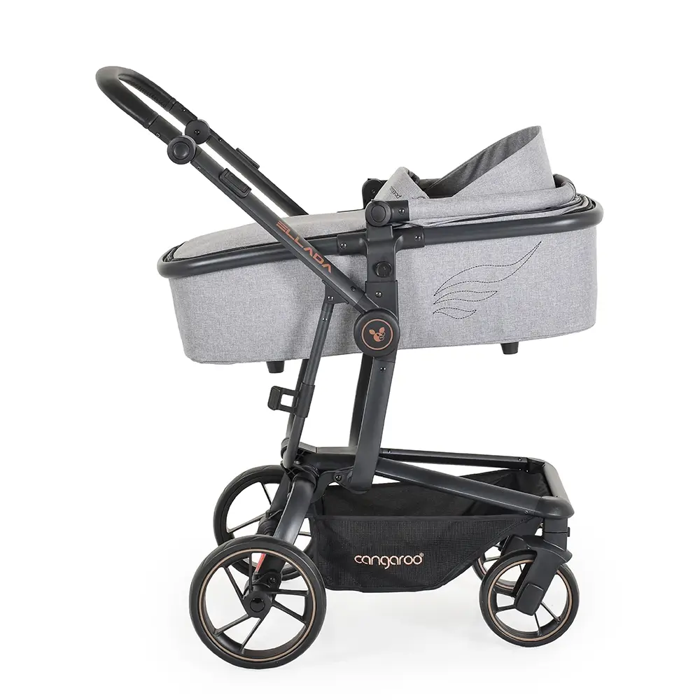 Kolica za bebe Ellada 3u1 iSize – Grey - Slika 6