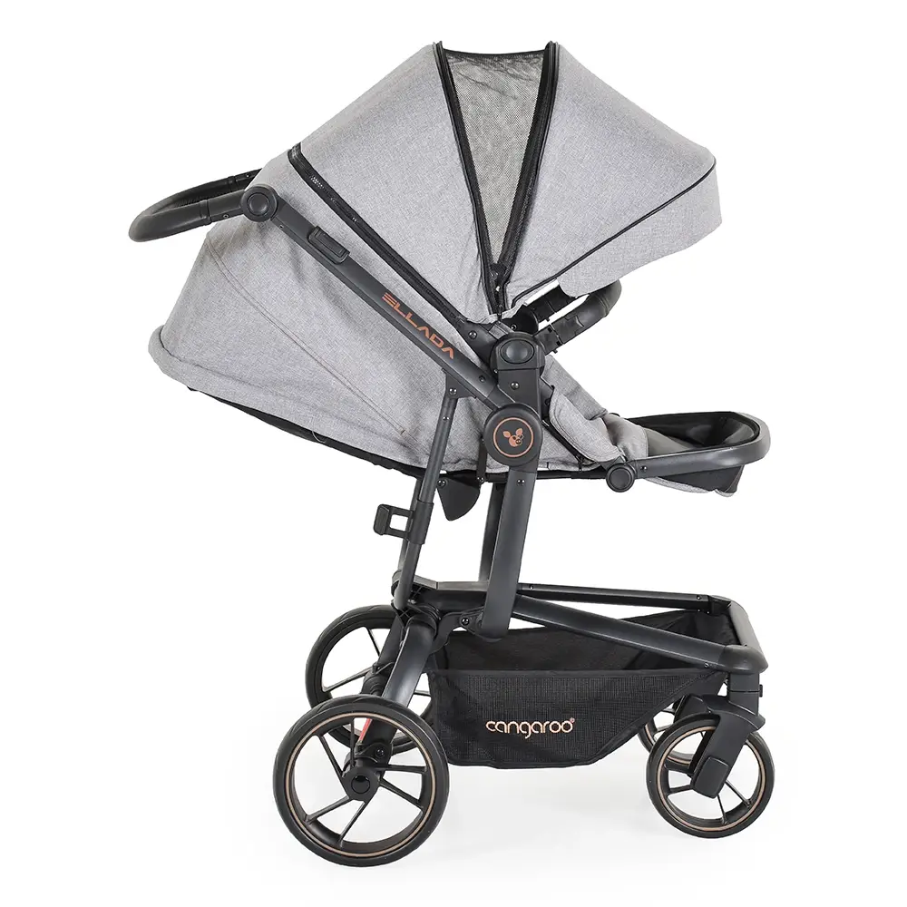 Kolica za bebe Ellada 3u1 iSize – Grey - Slika 4