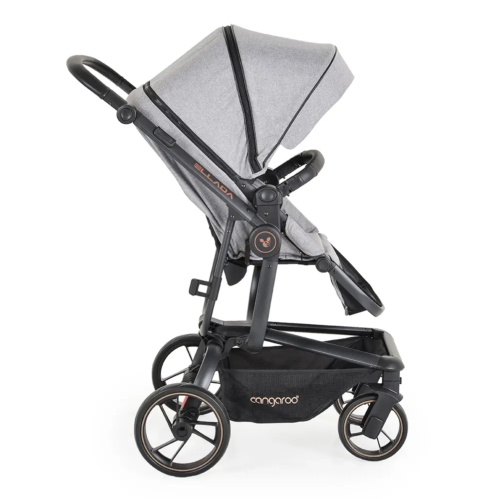 Kolica za bebe Ellada 3u1 iSize – Grey - Slika 14