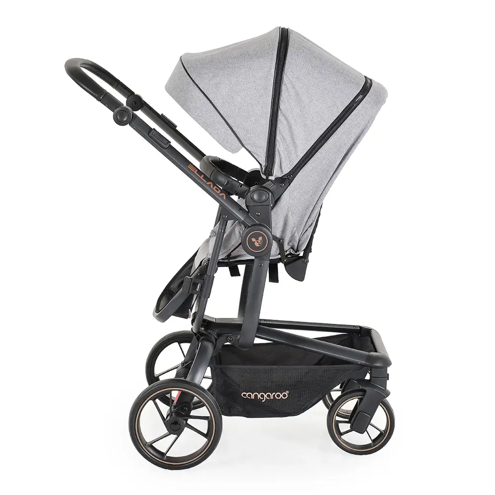 Kolica za bebe Ellada 3u1 iSize – Grey - Slika 15