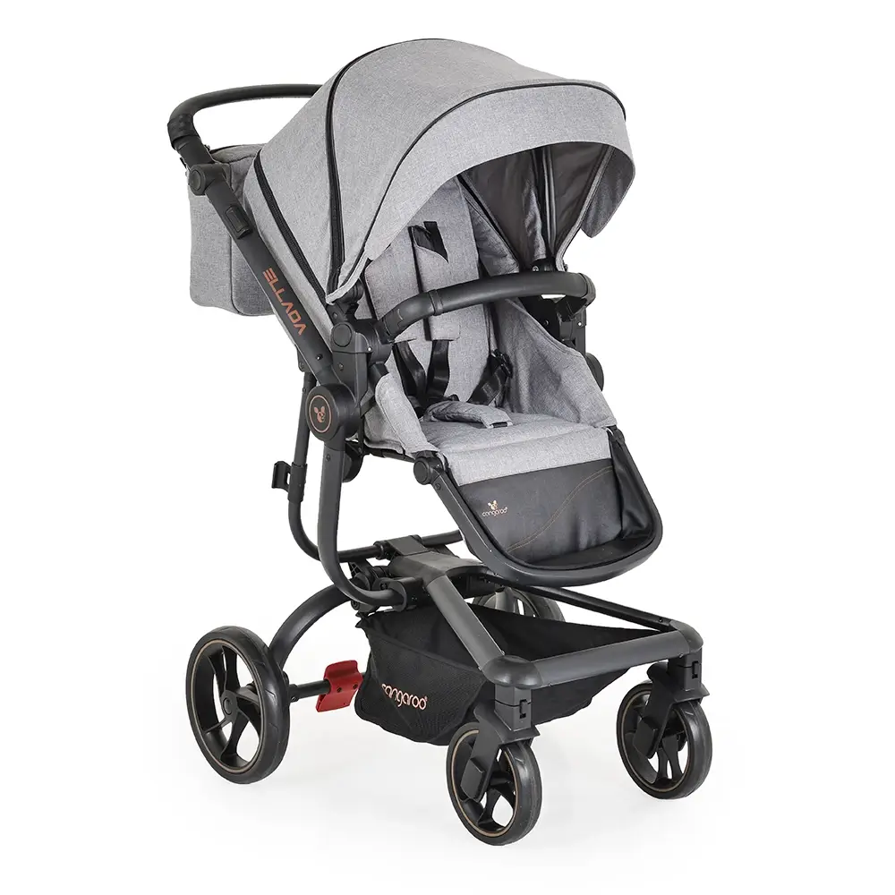 Kolica za bebe Ellada 3u1 iSize – Grey - Slika 10