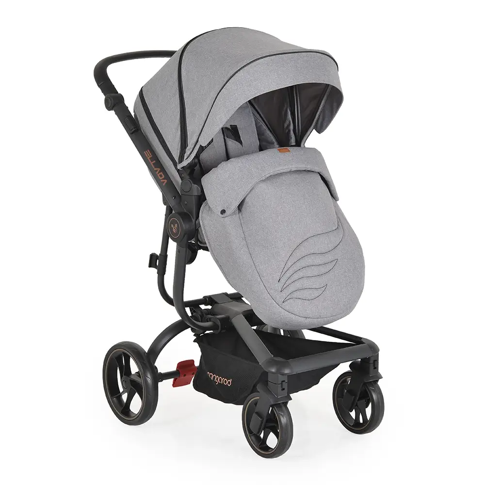 Kolica za bebe Ellada 3u1 iSize – Grey - Slika 9