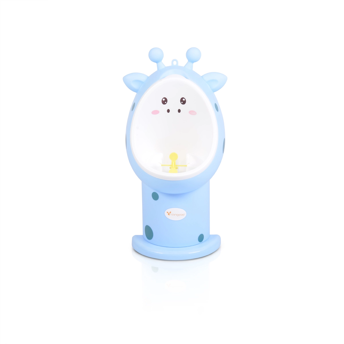 Pisoar za dečake Masai Cangaroo plavi – prenosivi dečji pisoar sa vrteškom za lakše odvikavanje od pelena