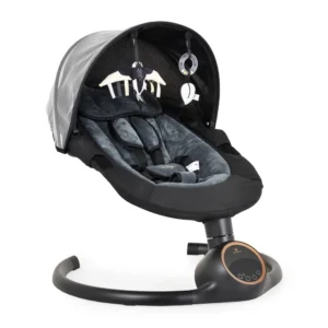 Električna ljuljaška za bebe Cangaroo Prestige Dark Grey – ljuljaška sa 5 brzina, Bluetooth-om i daljinskim upravljanjem