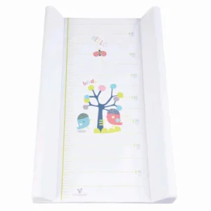 Cangaroo Hello tvrda podloga za presvlačenje sa ilustracijom ptičica, drvetom i skalom visine.