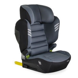 Dečije auto sedište Cangaroo Performance 100–150 cm u sivoj boji Space Gray sa ISOFIX vezivanjem i bočnom zaštitom.