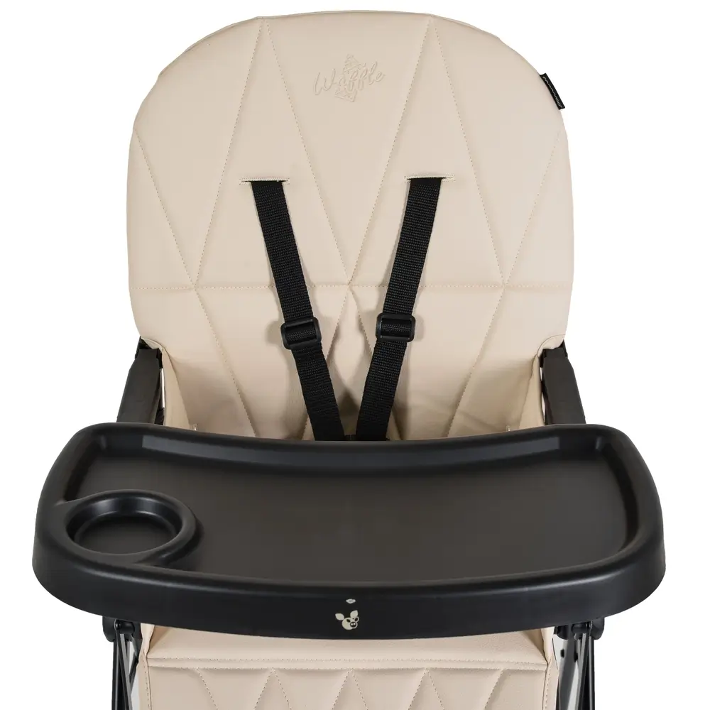 Stolica za hranjenje Waffle – Beige - Slika 7