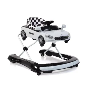 Dubak Cabrio 2u1 sive boje za bebe sa stabilnom bazom, muzikom i mekim sedištem