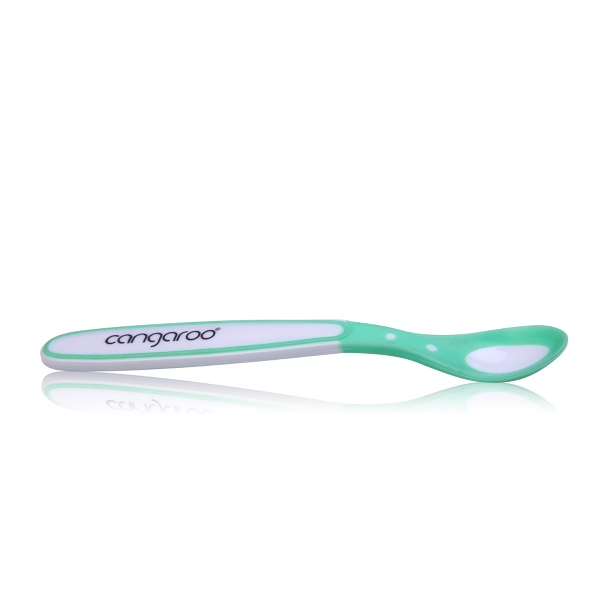 Cangaroo Termo green kašičica za bebe koja menja boju kada je hrana pretopla