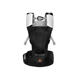 Kengur nosiljka Mistral crne boje sa ergonomskom bazom i pet položaja nošenja