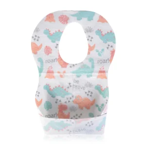 Portikla za jednokratnu upotrebu Spotty sa džepom za mrvice, vodootporna, za bebe od 4 meseca