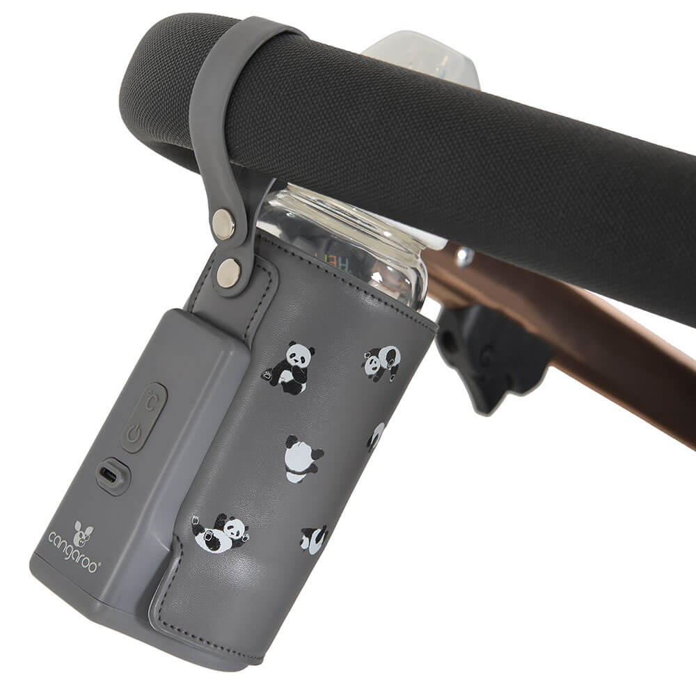 Prenosivi grejač za flašice Caliente – Grey - Slika 2