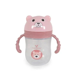 Šolja za bebe Berry Pink 240 ml sa silikonskom slamkom bez BPA