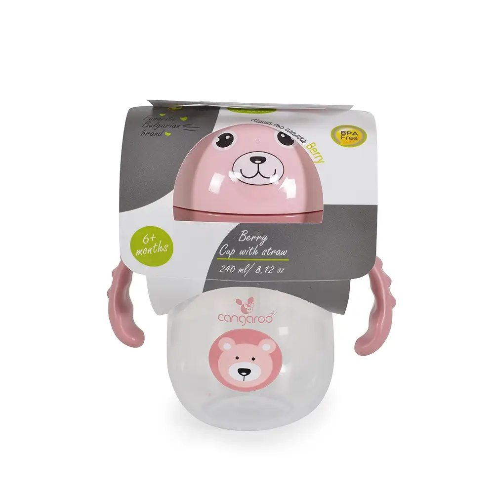 Šolja za bebe 240ml Berry Pink - Slika 5