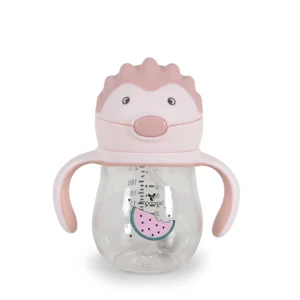 Šolja za bebe Brillo pink sa zaštitnom slamkom bez BPA