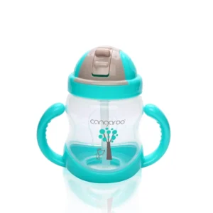 Šolja za bebe Boo Blue 280 ml sa slamkom protiv grčeva 6m+