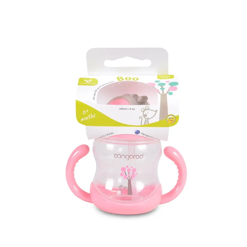 Šolja za bebe 280ml Boo Pink - Slika 3