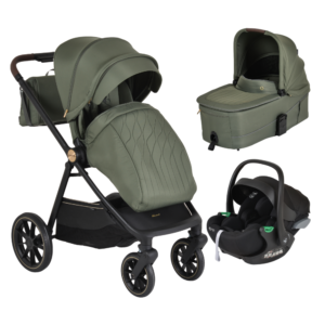 Cangaroo Celebrity 3u1 kolica za bebe Deep Green | Kolica od rođenja do 22 kg