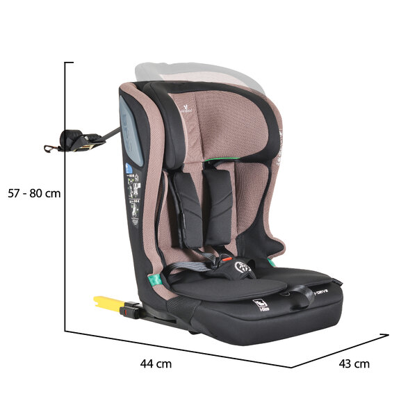 Auto sedište za decu iDrive 76-150cm – Powder-Puff - Slika 10