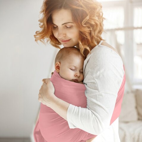 Marama za nošenje bebe Cherish - Pink - Slika 2
