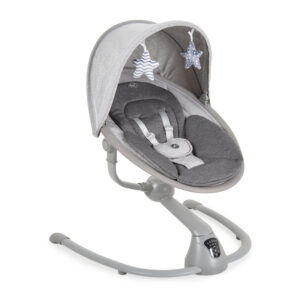 Cangaroo Cloud Premium+ električna ljuljaška za bebe Light Grey – pametna ljuljaška sa 360° rotacijom